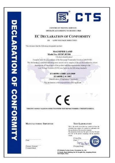 Fluorescent Clamp Rectangular Magnifying Lamp - Image 2