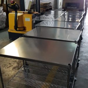 Stainless Steel Chrome Cart - Image 2