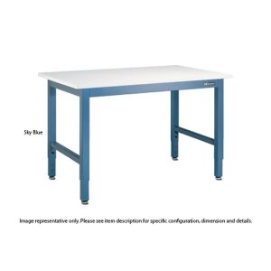 ESD-Safe Adjustable Height Workbench (Blue) - Image 2