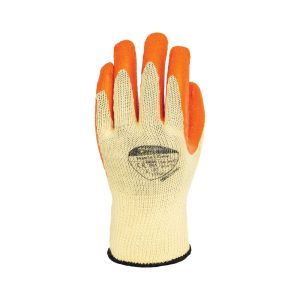 Polyco Matrix S Grip Orange Crinkle Latex Palm Coated Glove - 50-MAT - Image 2