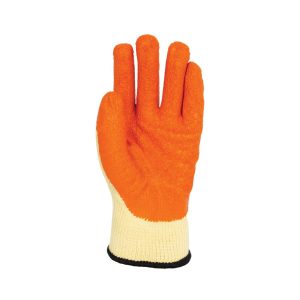 Polyco Matrix S Grip Orange Crinkle Latex Palm Coated Glove - 50-MAT - Image 3