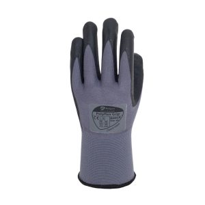 Polyco Polyflex Grip Nylon Glove with Foamed Nitrile Dotted Palm Coating - 800GR - Image 2