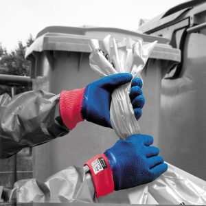 Polyco Blue Grip Full Crinkle Latex Coated Glove - 840 - Image 4