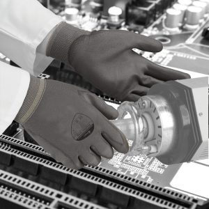 Polyco Polyflex Grey Nylon PU Palm Coated Glove - 880G - Image 4