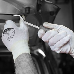 Polyco Polyflex White Nylon PU Palm Coated Glove - 880 - Image 4