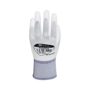 Polyco Polyflex White Nylon PU Palm Coated Glove - 880 - Image 2