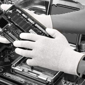 Polyco Pure Dex Nylon Fingertip Coated Inspection Glove - CR201 - Image 4