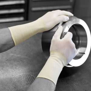 Polyco Pure Dex Nylon Palm Coated Long Cuff Inspection Glove - CR206 - Image 4