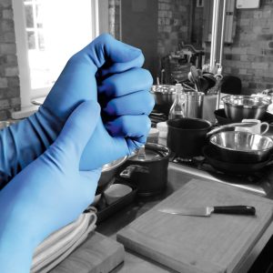 Finite HD Blue Nitrile Long Cuff Powder Free Disposable Glove - FHD50 - Image 4