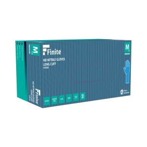 Finite HD Blue Nitrile Long Cuff Powder Free Disposable Glove - FHD50 - Image 2