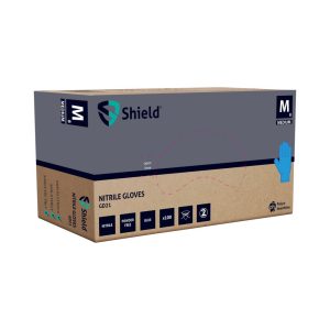 Shield GD21 Blue Nitrile Powder Free Disposable Glove - GD21 - Image 2