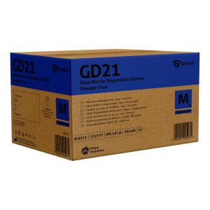 Shield GD21 Blue Nitrile Powder Free Disposable Glove - GD21 - Image 3