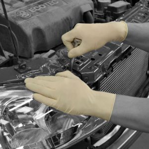 Shield GD45 Natural Latex Powdered Disposable Glove - GD45 - Image 4