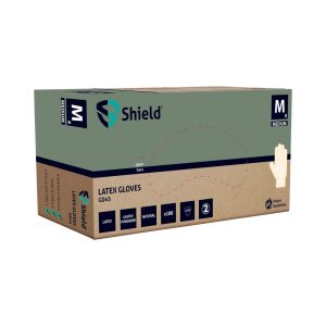 Shield GD45 Natural Latex Powdered Disposable Glove - GD45 - Image 2