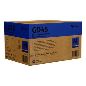 Shield GD45 Natural Latex Powdered Disposable Glove - GD45 - Image 3