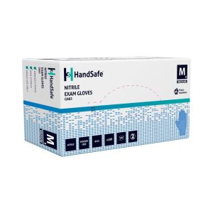 HandSafe GN83 Blue Nitrile Powder Free Examination Glove - GN83 - Image 2