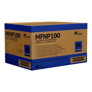 Finite P Indigo AF Nitrile Accelerator Free Powder Free Exam Glove - MFNP100 - Image 2