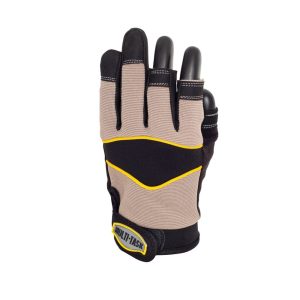 Polyco Multi‑Task 3 Synthetic Leather PVC Reinforced Glove with Three Open Fingers - MT3 - Image 2