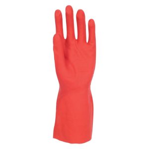 Polyco Pura Red Nitrile Flocklined Glove - 17N - Image 3