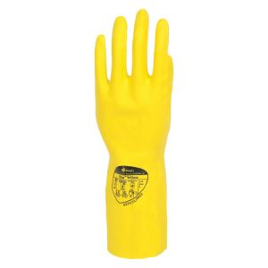 Polyco Pura Yellow Nitrile Flocklined Glove - 27N - Image 2