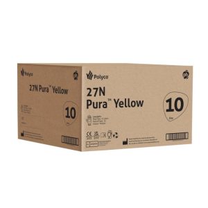 Polyco Pura Yellow Nitrile Flocklined Glove - 27N - Image 5