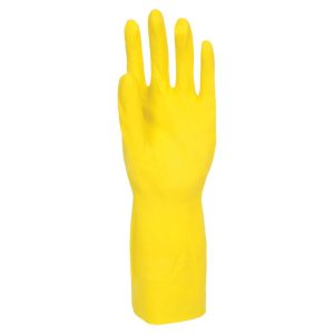 Polyco Pura Yellow Nitrile Flocklined Glove - 27N - Image 3