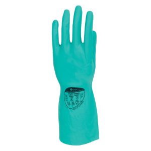 Polyco Pura Green Nitrile Flocklined Glove - 37N - Image 2