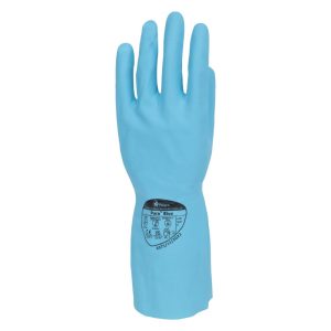 Polyco Pura Blue Nitrile Flocklined Glove - 47N - Image 2