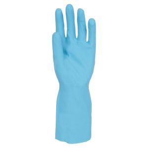 Polyco Pura Blue Nitrile Flocklined Glove - 47N - Image 3