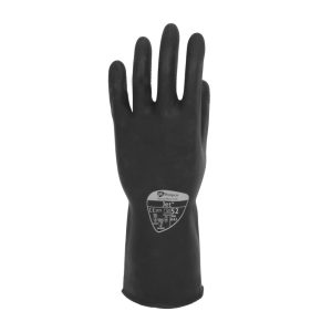 Polyco Jet 31cm Heavy Duty Natural Rubber Flock Lined Glove - 52 - Image 2