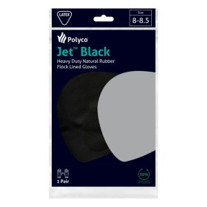 Polyco Jet 31cm Heavy Duty Natural Rubber Flock Lined Glove - 52 - Image 3