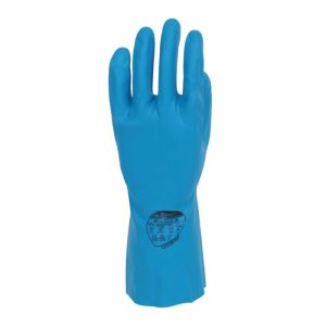 Polyco Nitri‑Tech III Blue Flock Lined 33cm Nitrile Rubber Glove - 94 - Image 2