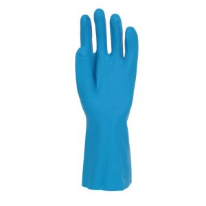 Polyco Nitri‑Tech III Blue Flock Lined 33cm Nitrile Rubber Glove - 94 - Image 3