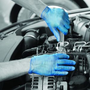 Shield GD13 Blue Vinyl Powder Free Disposable Glove - GD13 - Image 4