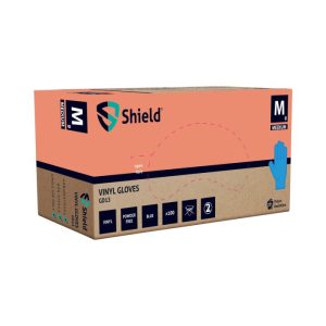 Shield GD13 Blue Vinyl Powder Free Disposable Glove - GD13 - Image 3