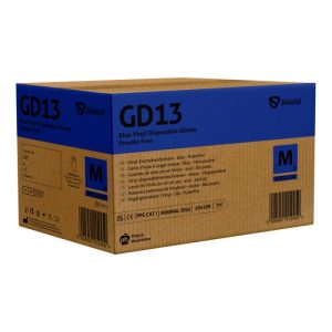 Shield GD13 Blue Vinyl Powder Free Disposable Glove - GD13 - Image 2