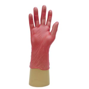 Shield GD17 Green/Red/Yellow Vinyl Powder Free Disposable Glove - GD17 - Image 2