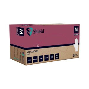 Shield GD47 Clear Vinyl Powdered Disposable Glove - GD47 - Image 2