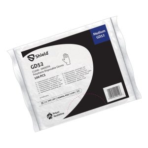 Shield GD52 Clear Smooth Polythene Disposable Glove - GD52 - Image 2
