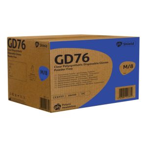 Shield GD76 Clear Polysynthetic Powder Free Disposable Glove - GD76 - Image 2