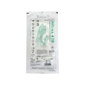 NITREX 420 Elbow Length Sterile Nitrile Cleanroom Gloves 400mm - GN37 - Image 3