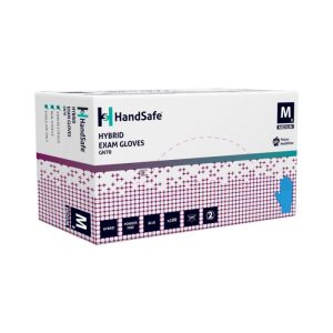 HandSafe GN70 Blue Hybrid Accelerator Free Powder Free Exam Glove - GN70 - Image 2