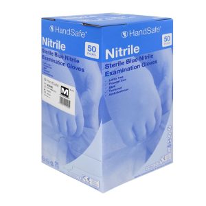 HandSafe GS690 Blue Nitrile Powder Free Sterile Examination Glove - GS690 - Image 3