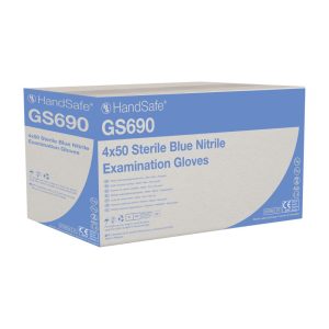 HandSafe GS690 Blue Nitrile Powder Free Sterile Examination Glove - GS690 - Image 4