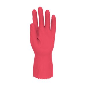 Polyco Optima Red 30cm Mediumweight Natural Rubber Flock Lined Glove - 13R - Image 2