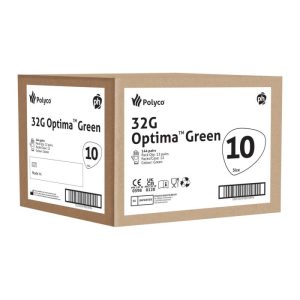 Polyco Optima Green 30cm Mediumweight Natural Rubber Flock Lined Glove - 32G - Image 4