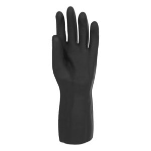 Polyco Maxima 30cm Heavy Duty Flock Lined Natural Rubber Glove - Image 2