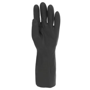 Shield 33cm Industrial Black Rubber Glove - GI/6406 - Image 2