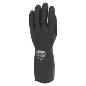 Shield 33cm Industrial Black Rubber Glove - GI/6406 - Image 5