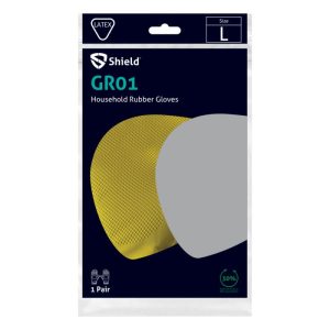 Shield GR01 0.40mm 30cm Latex Rubber Household Glove - GR01 - Image 5